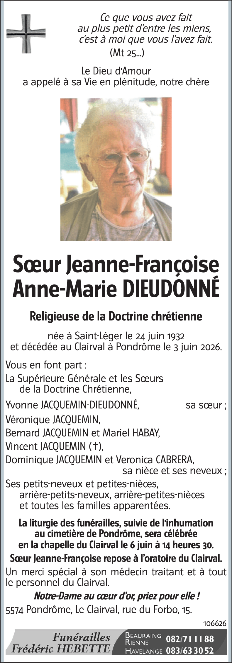 Anne-Marie DIEUDONNE