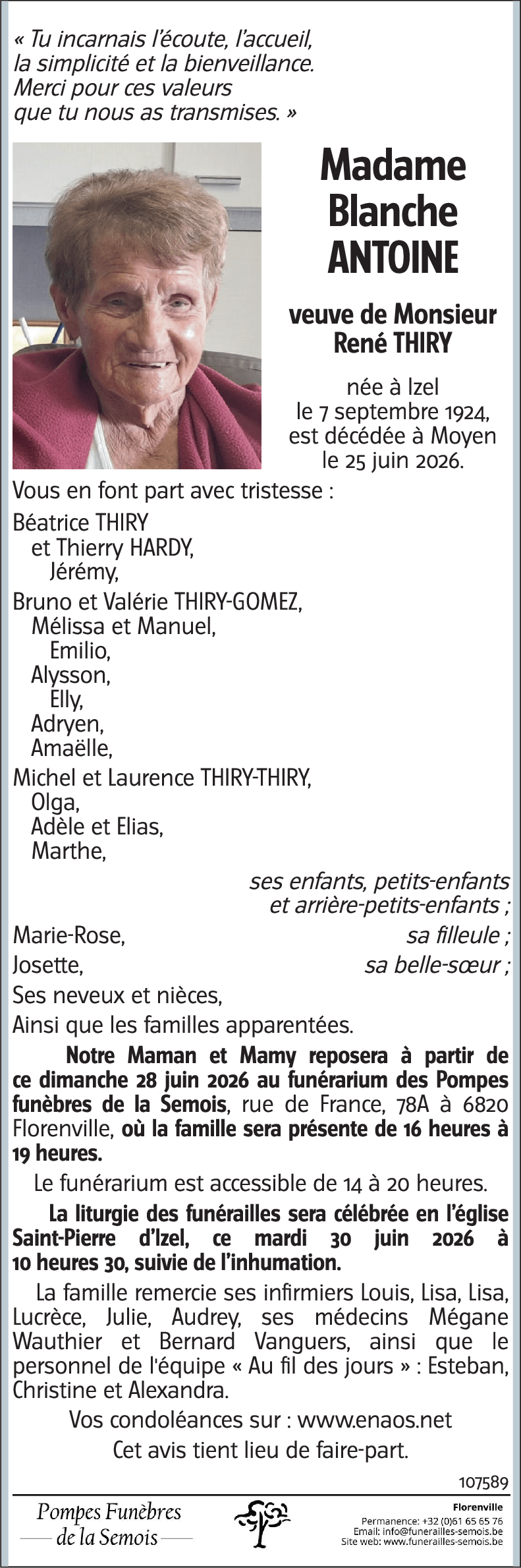 Blanche ANTOINE