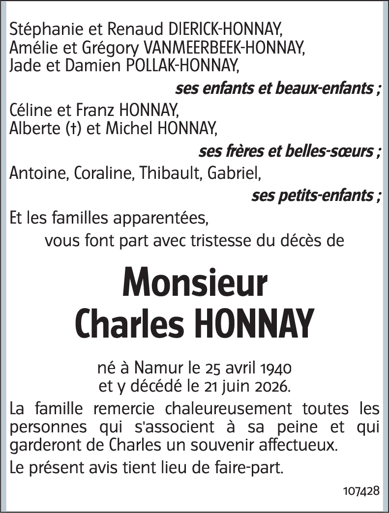 Charles HONNAY