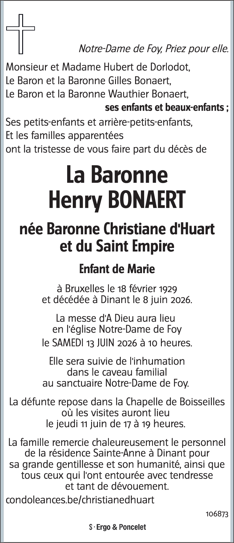 Christiane d'HUART