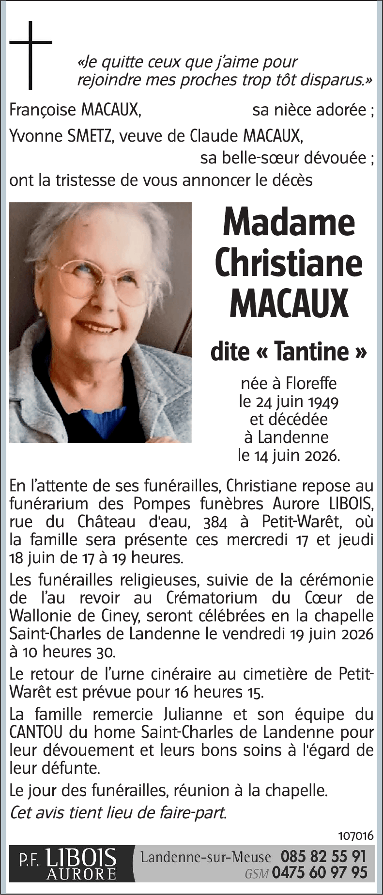 Christiane MACAUX