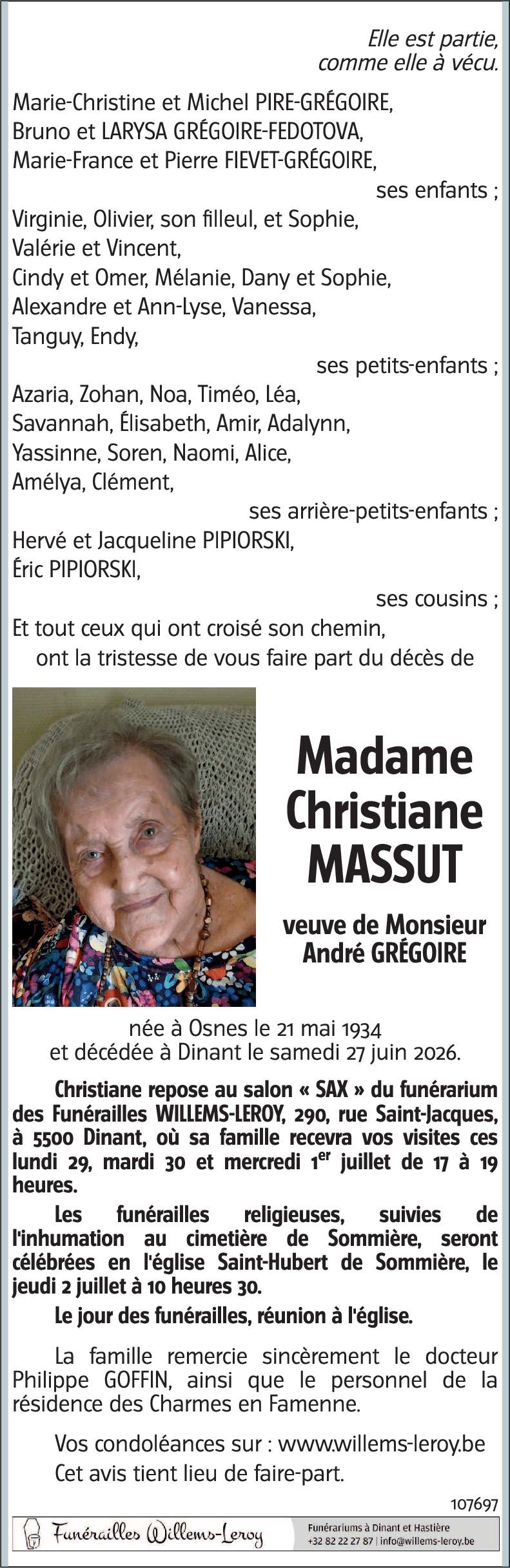 Christiane MASSUT