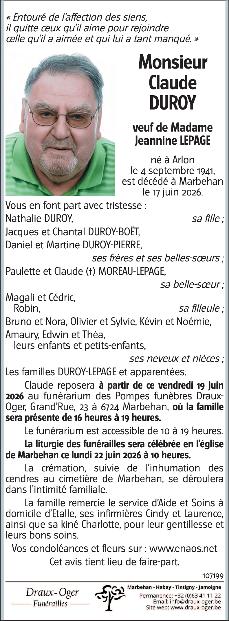 Claude DUROY
