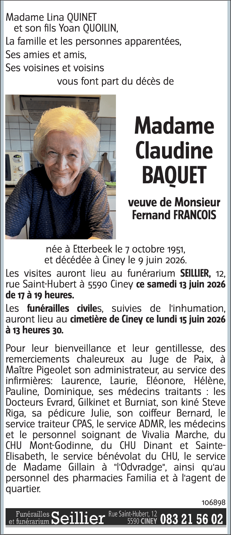 Claudine BAQUET