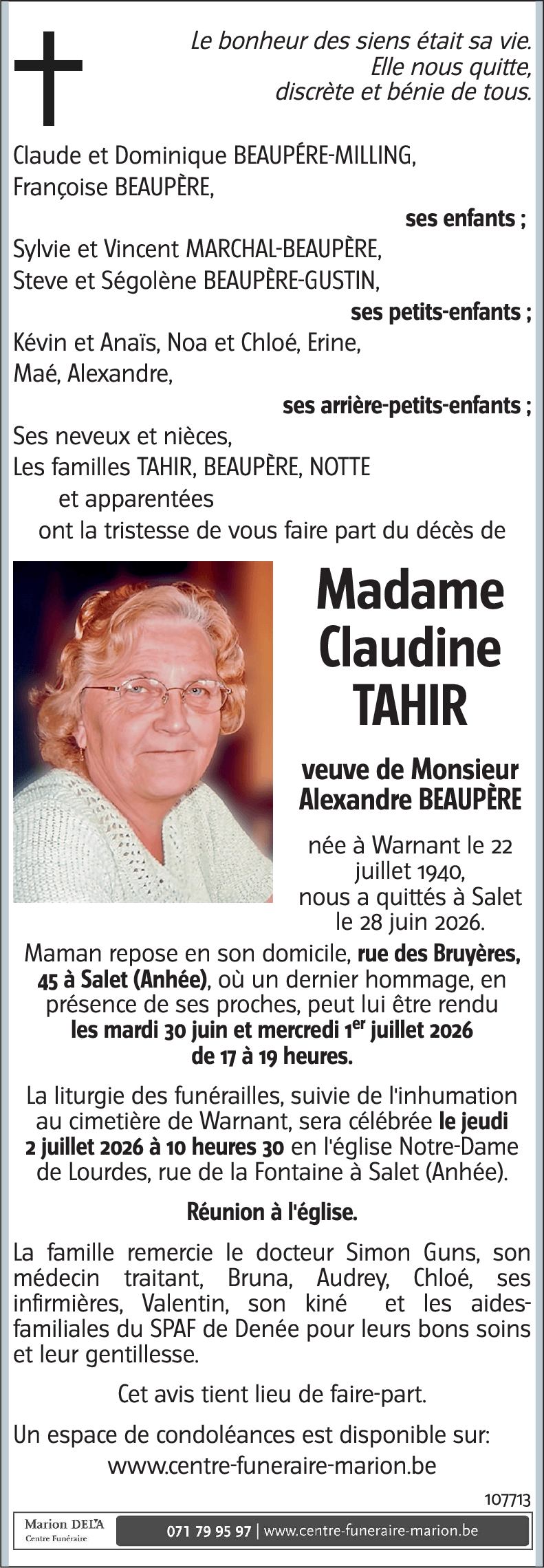 Claudine TAHIR