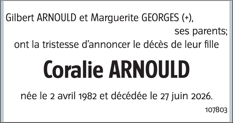 Coralie ARNOULD