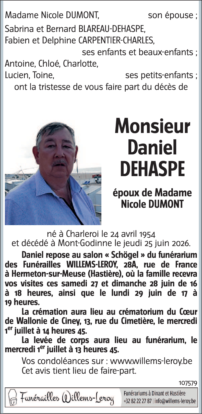 Daniel DEHASPE