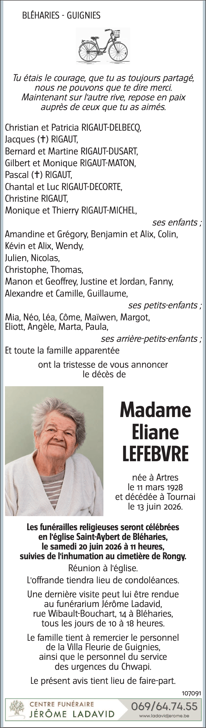 Eliane LEFEBVRE