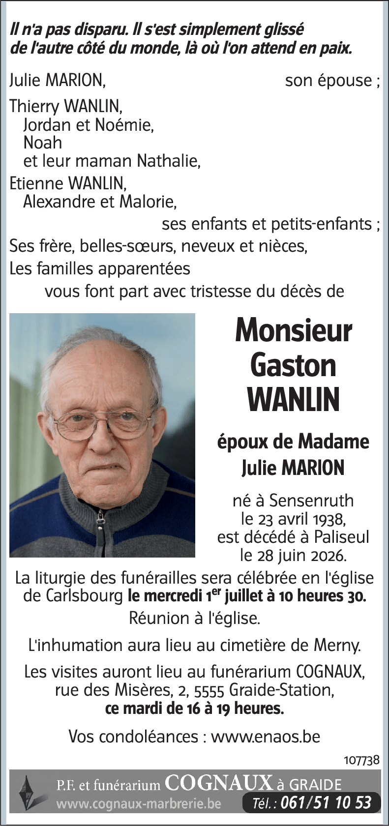 Gaston WANLIN