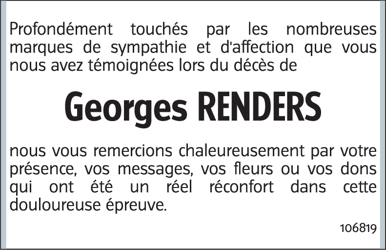 Georges RENDERS