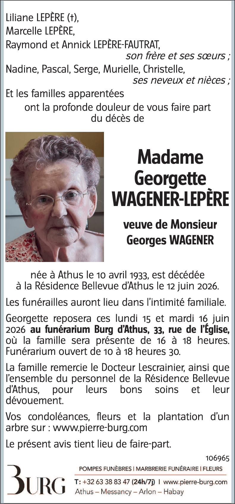 Georgette LEPÈRE
