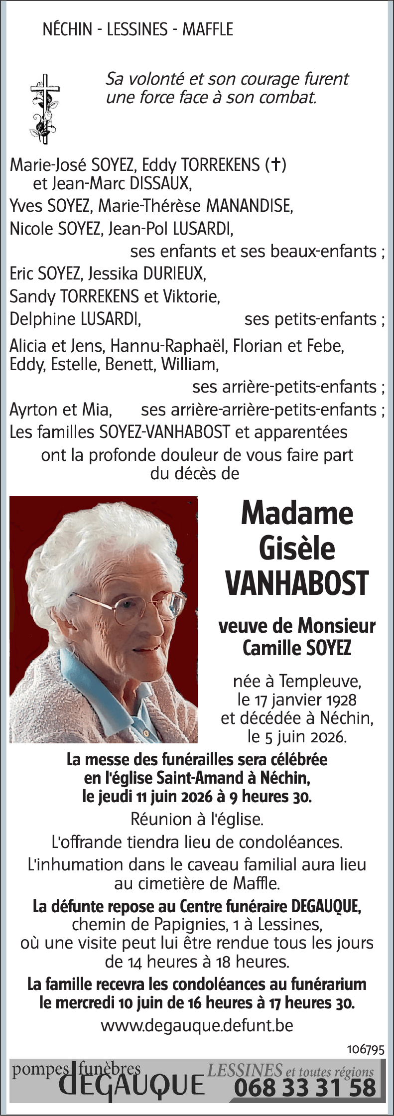 Gisèle VANHABOST