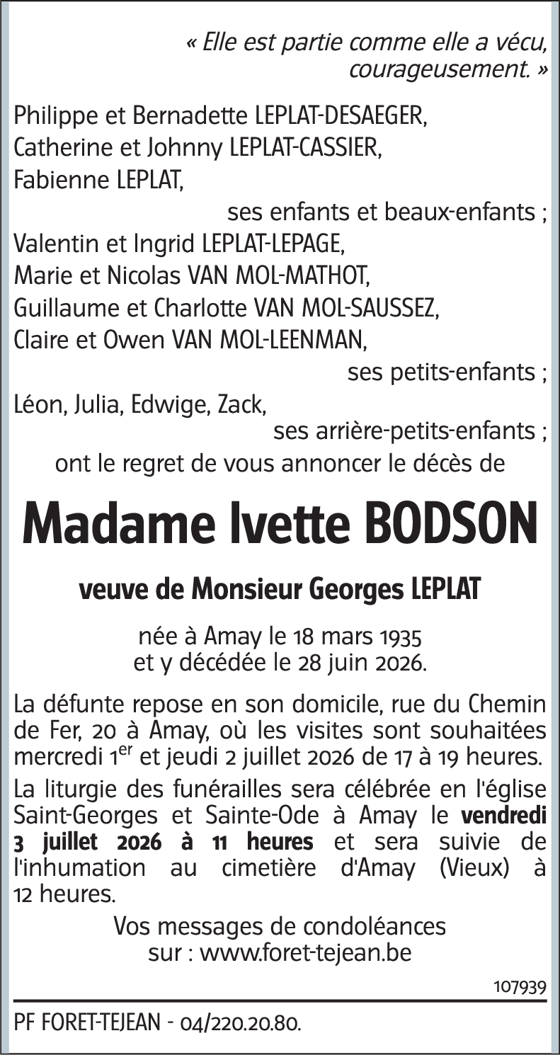 Ivette BODSON
