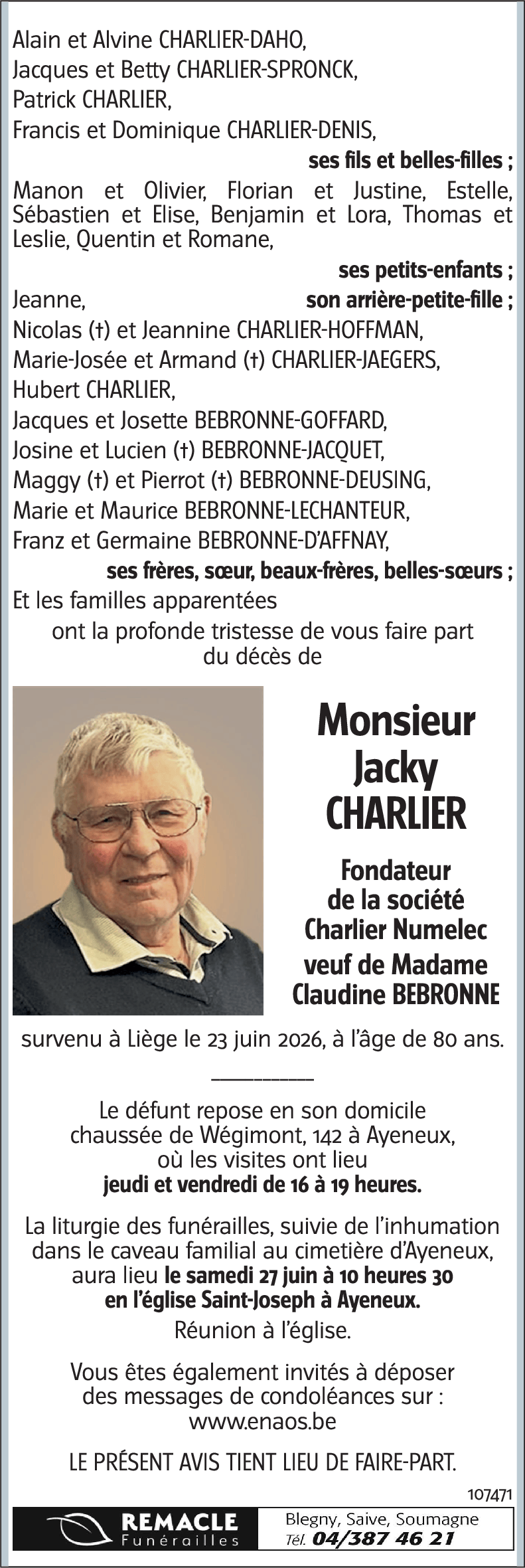 Jacky CHARLIER