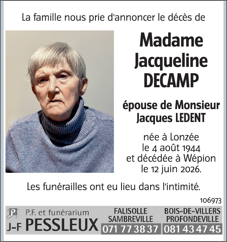 Jacqueline DECAMP