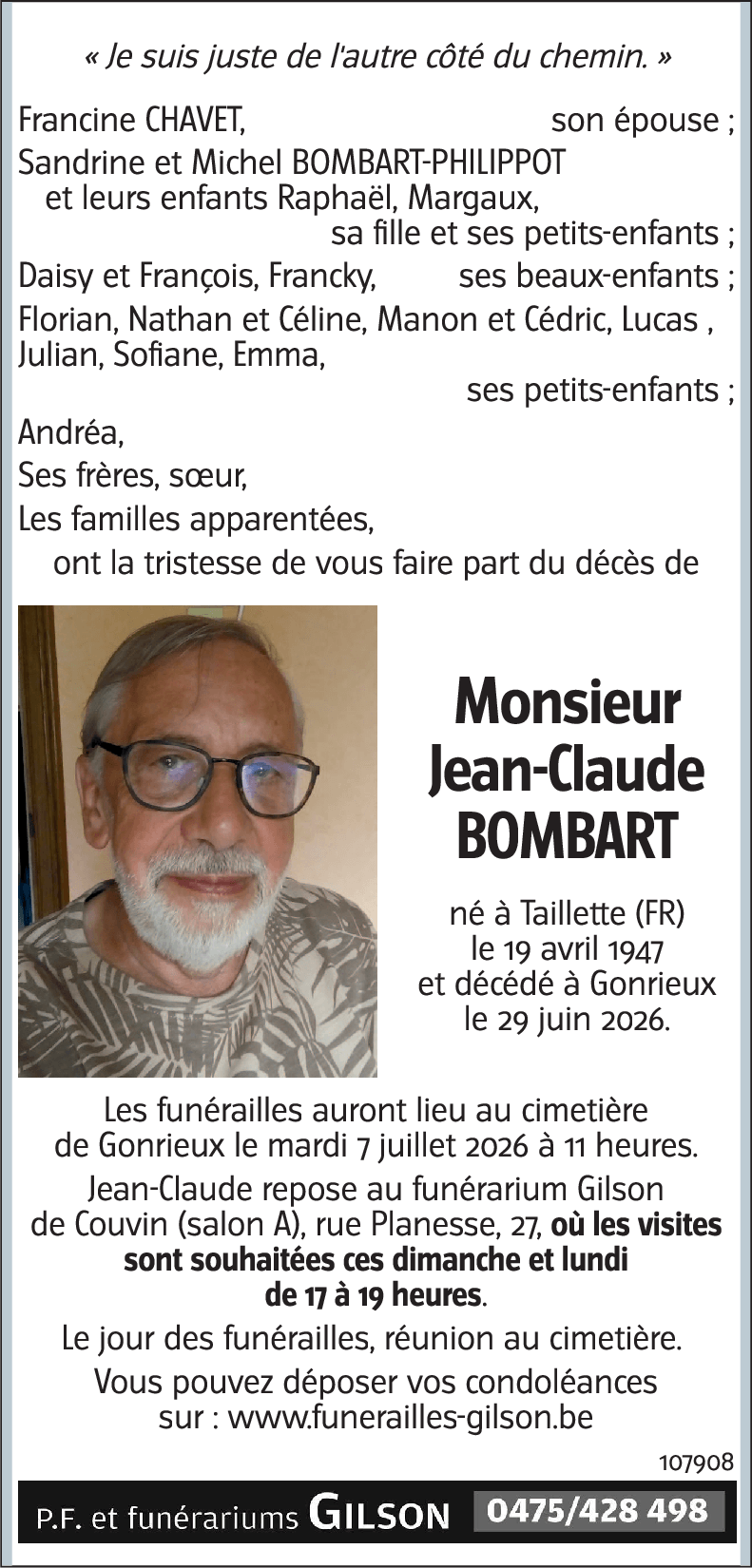 Jean-Claude BOMBART
