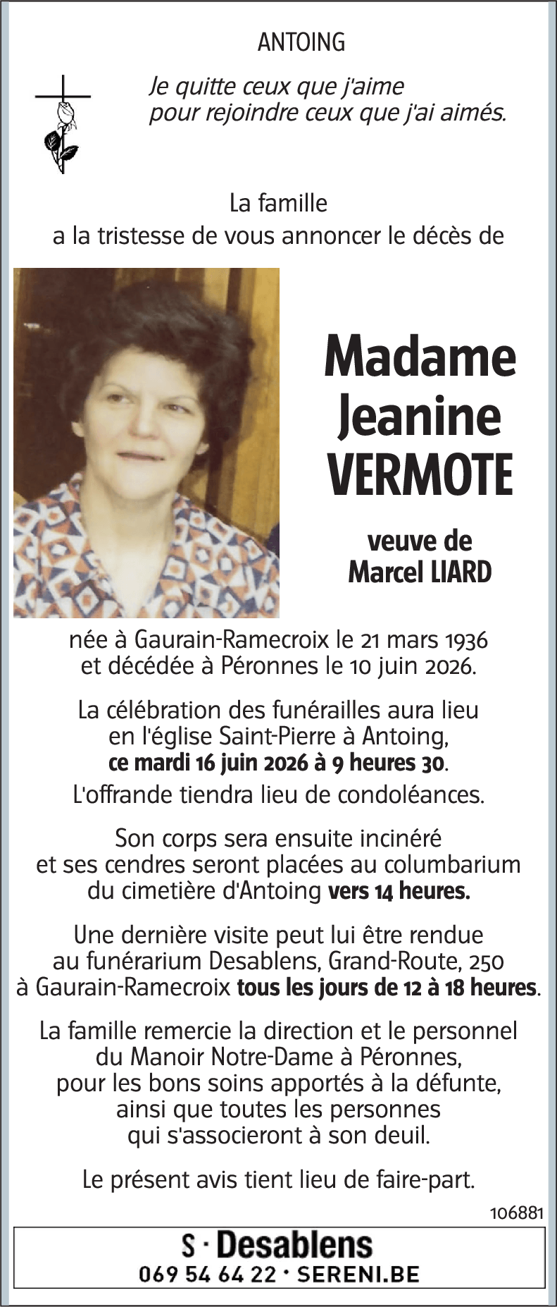 Jeanine VERMOTE
