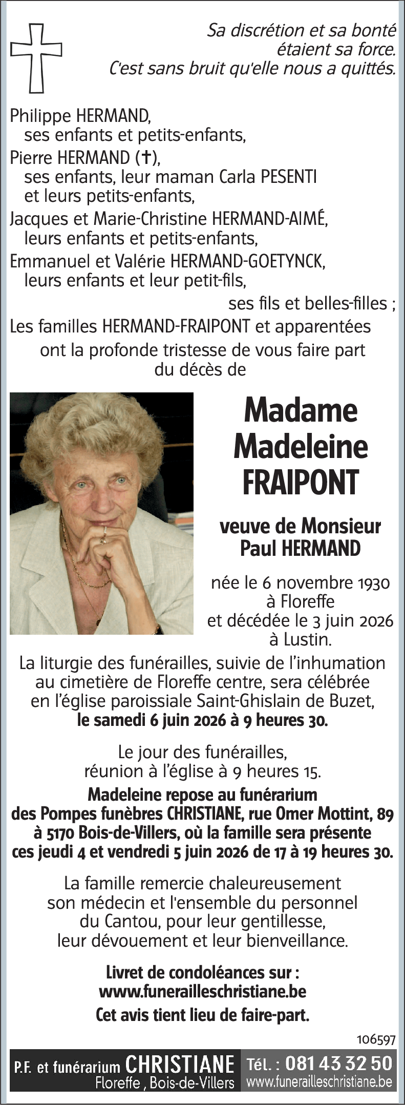 Madeleine FRAIPONT