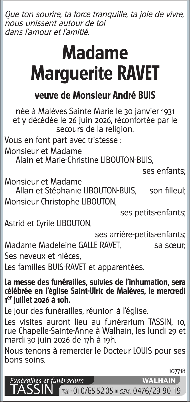 Marguerite Ravet