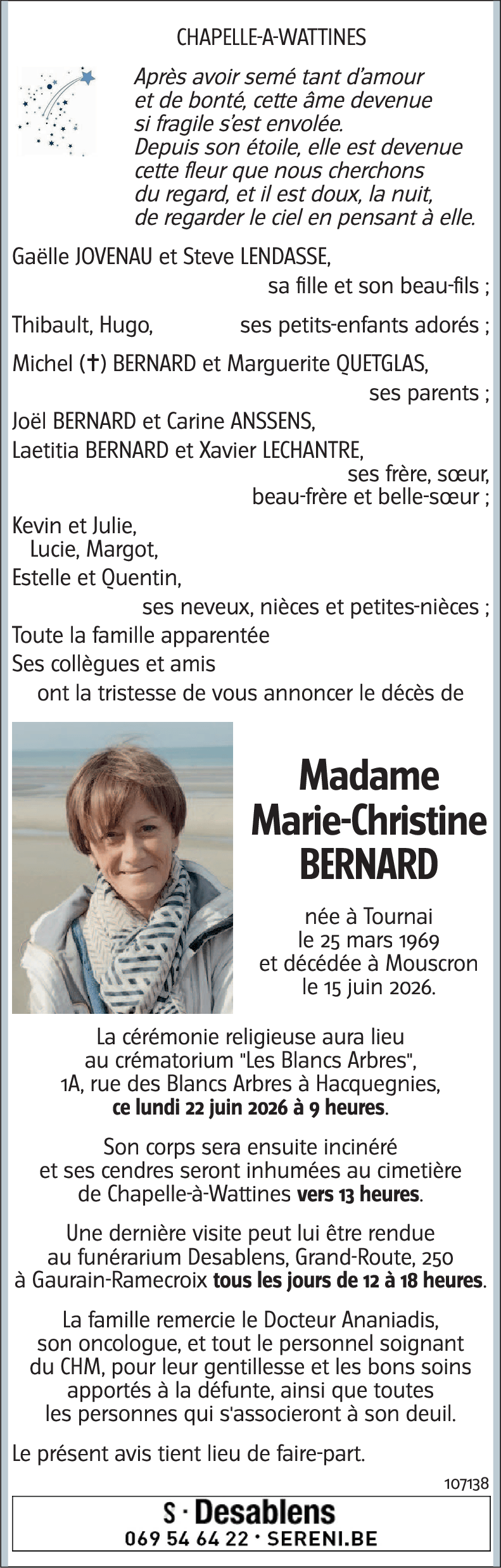 Marie-Christine BERNARD