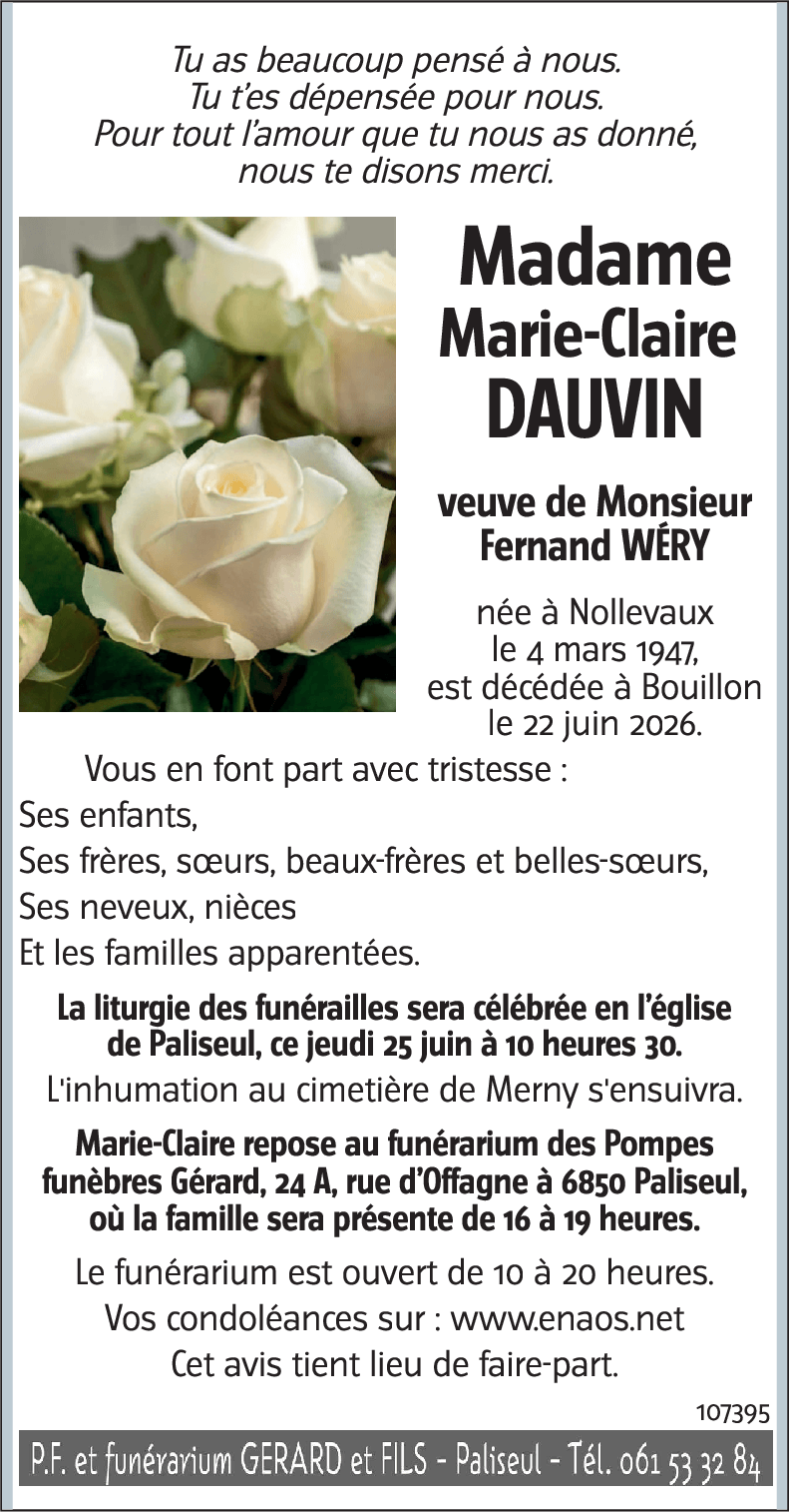 Marie-Claire DAUVIN