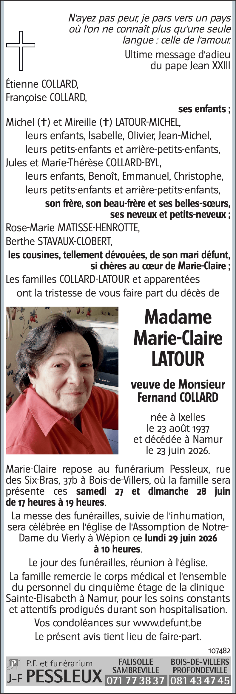 Marie-Claire LATOUR