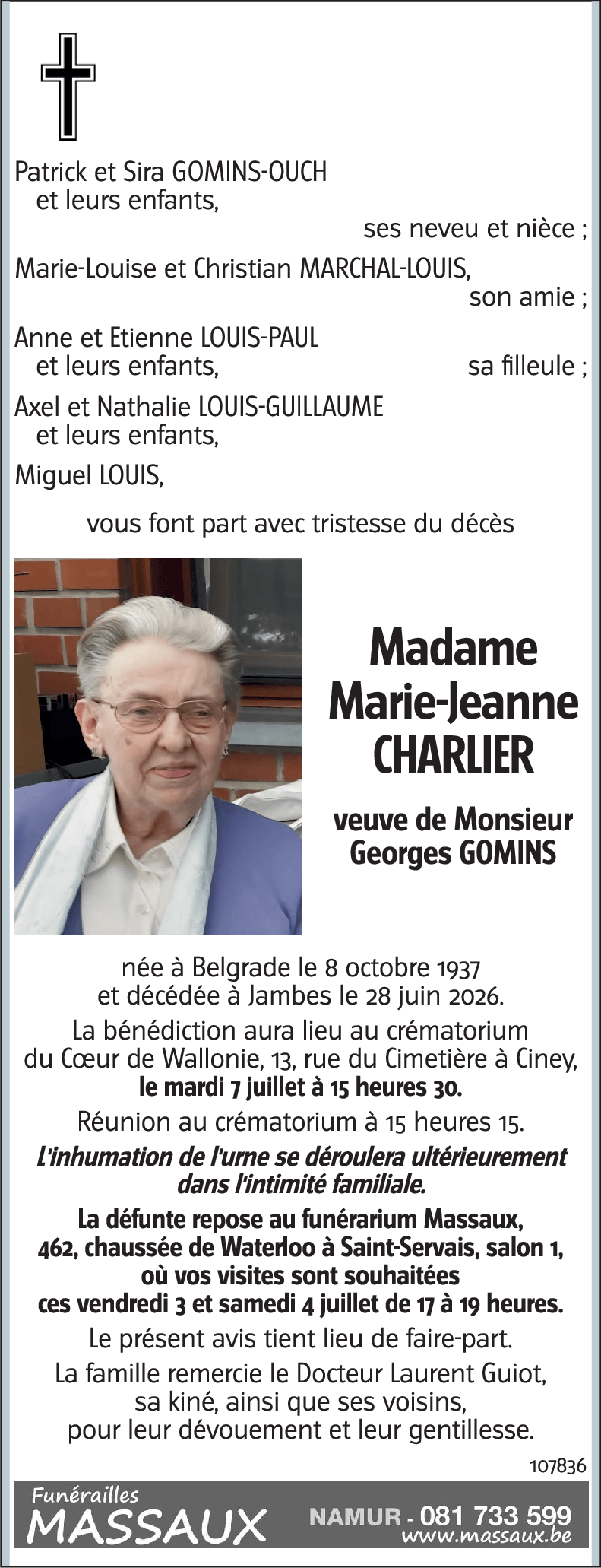 Marie-Jeanne CHARLIER
