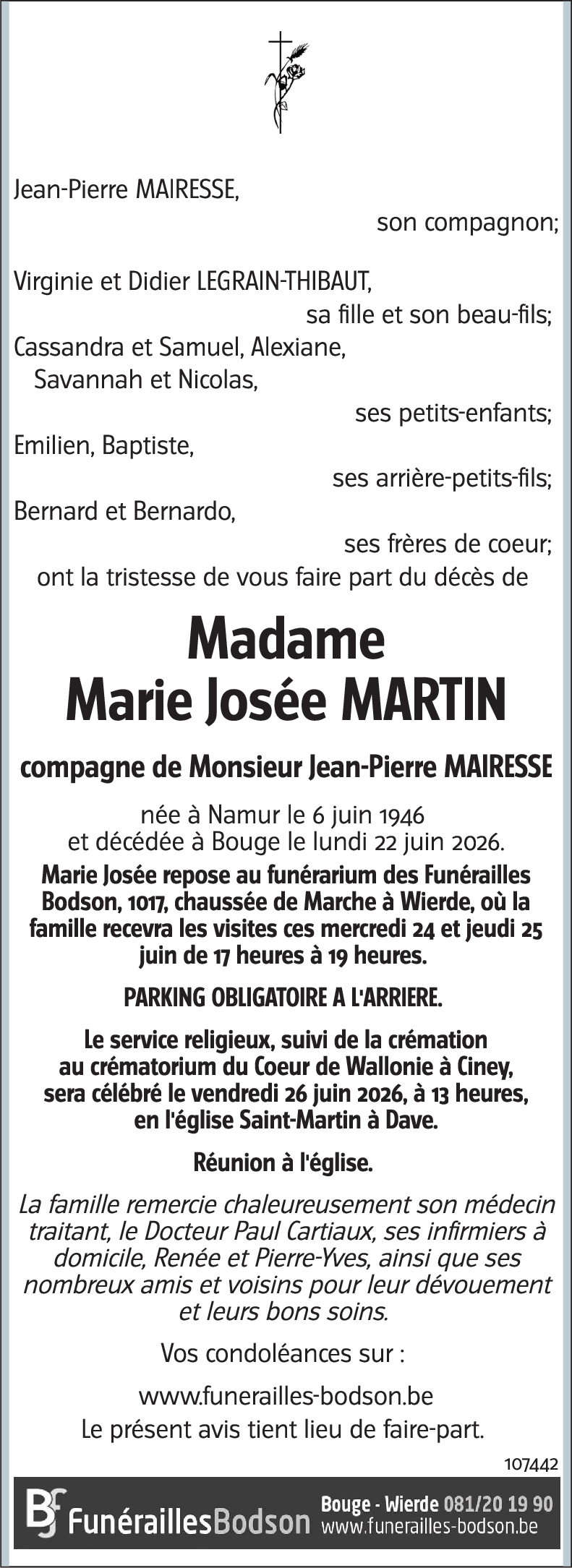 Marie Josée MARTIN