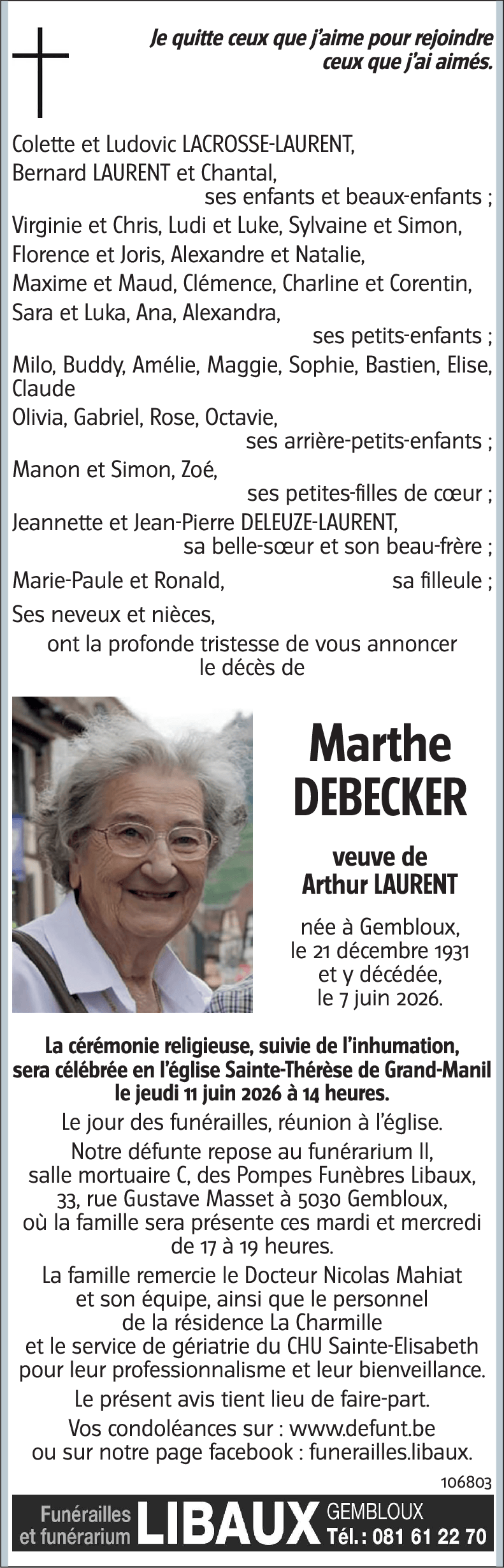 Marthe DEBECKER