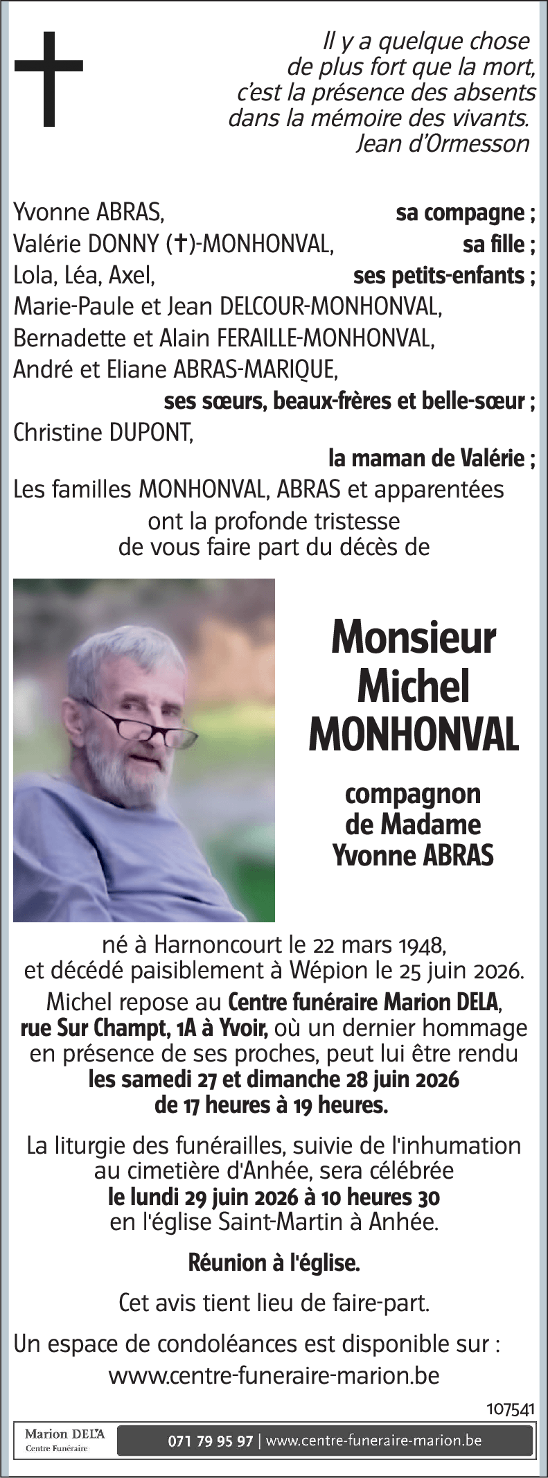 Michel MONHONVAL
