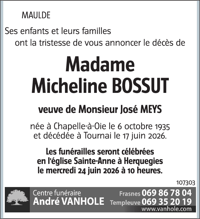 Micheline BOSSUT