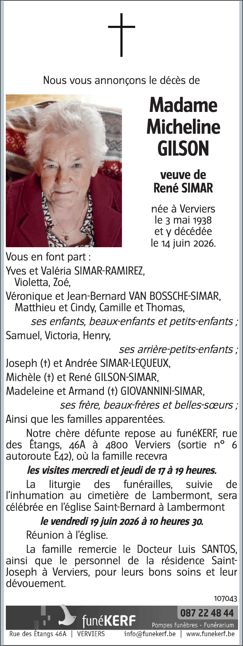 Micheline GILSON