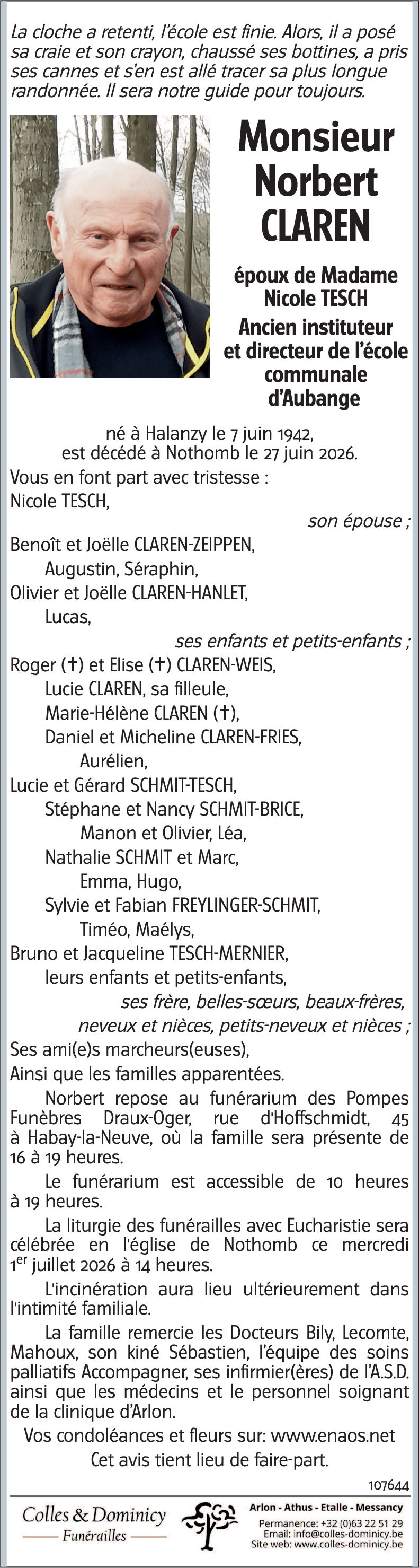 Norbert CLAREN