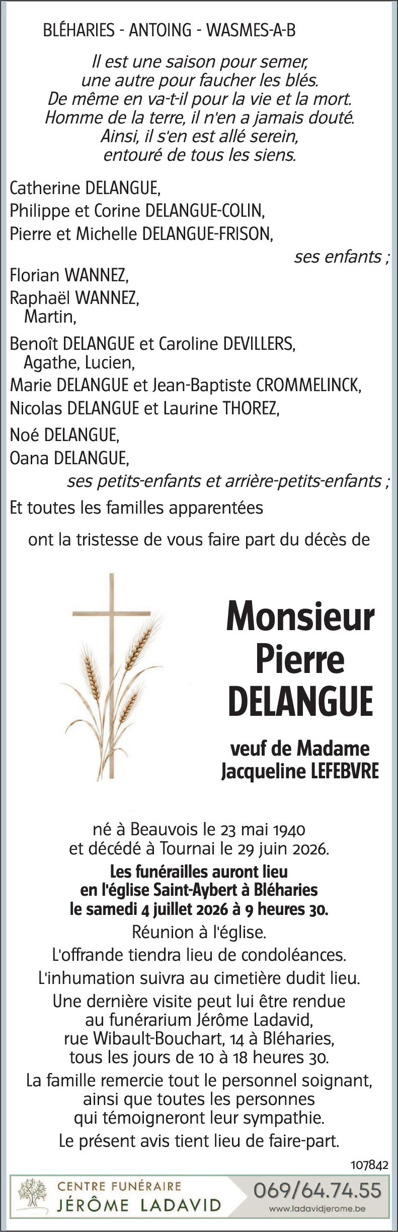Pierre DELANGUE