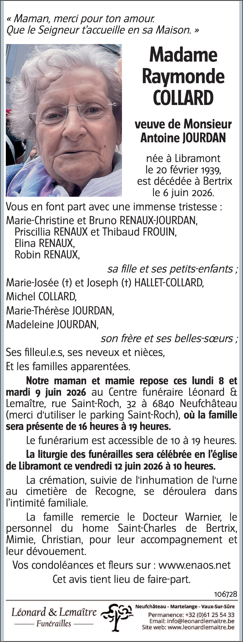 Raymonde COLLARD