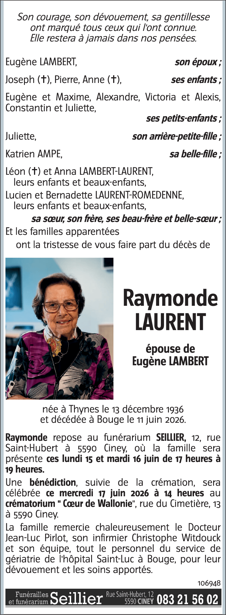Raymonde LAURENT