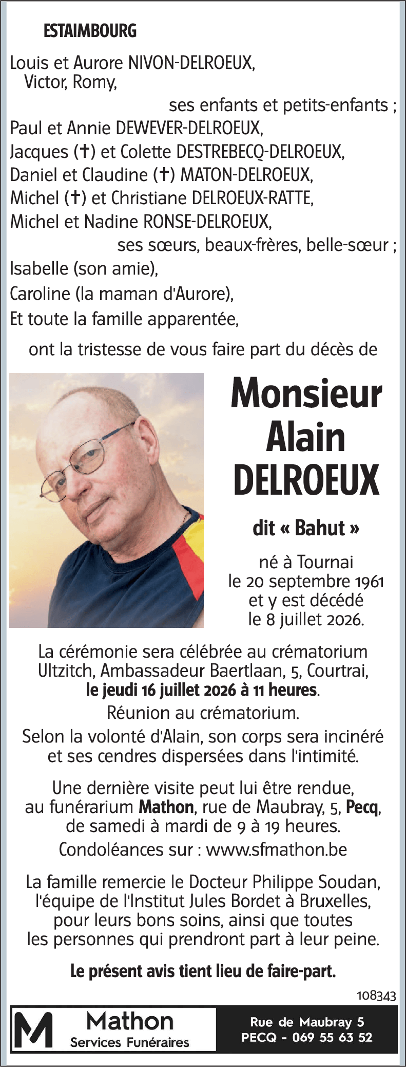 Alain DELROEUX