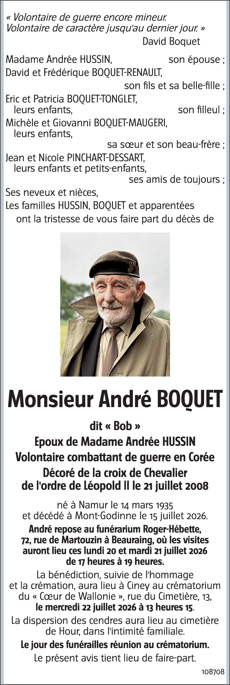 André BOQUET