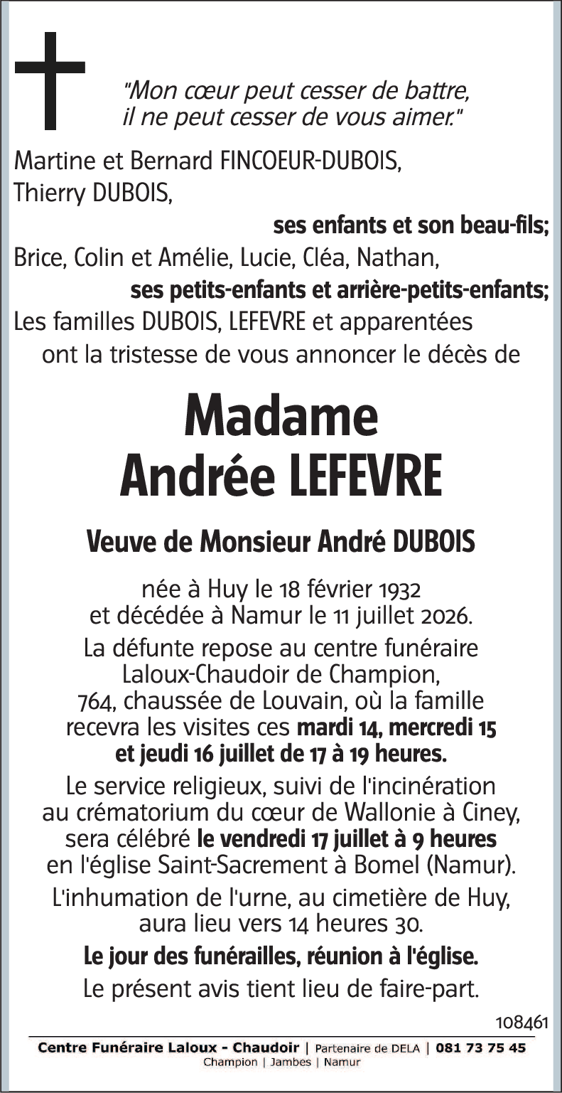 Andrée LEFEVRE
