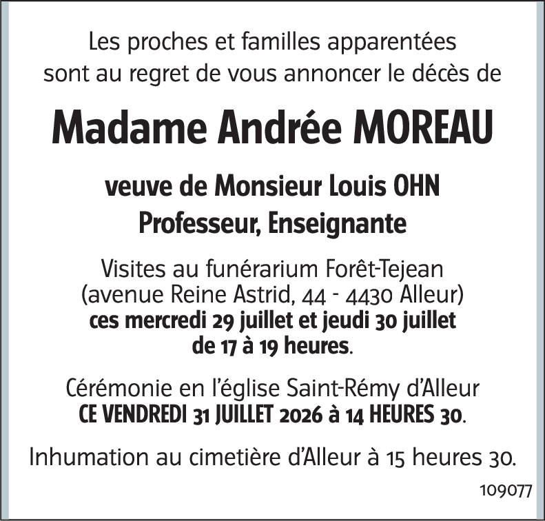 Andrée MOREAU