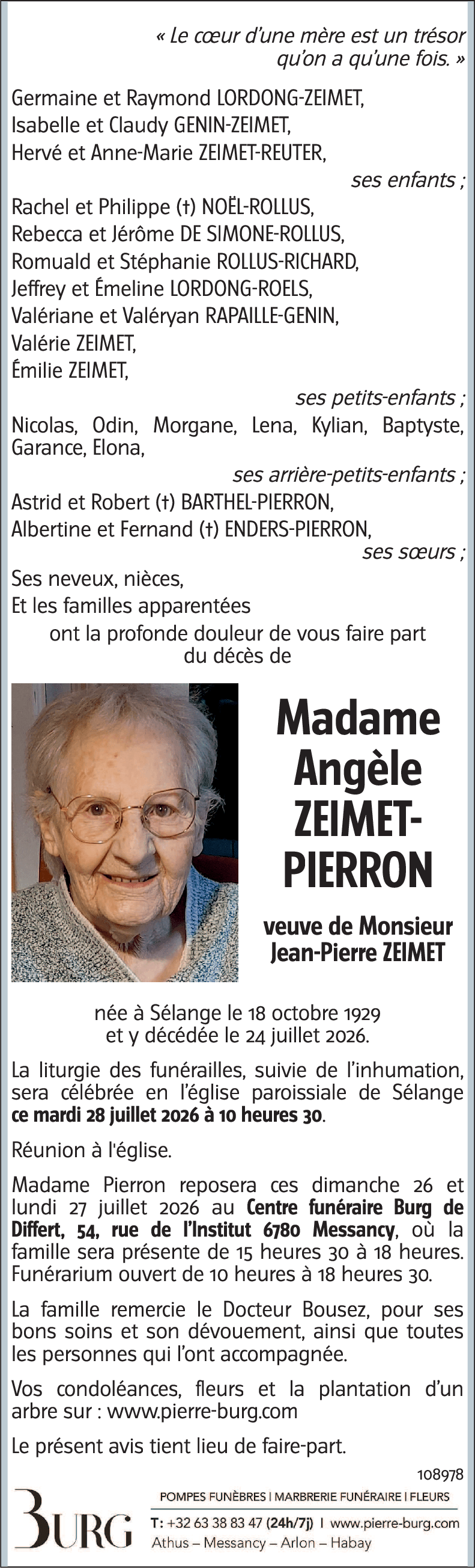 Angèle PIERRON
