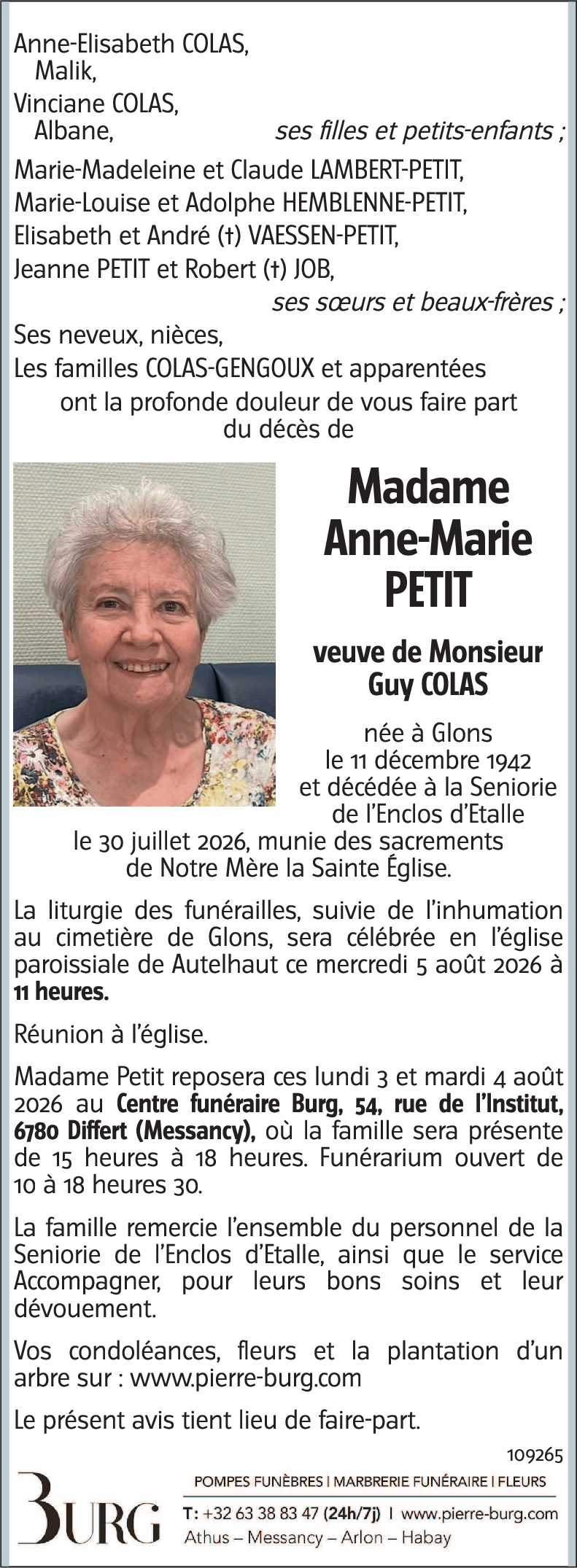 Anne-Marie PETIT