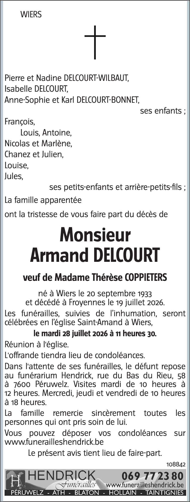 ARMAND DELCOURT