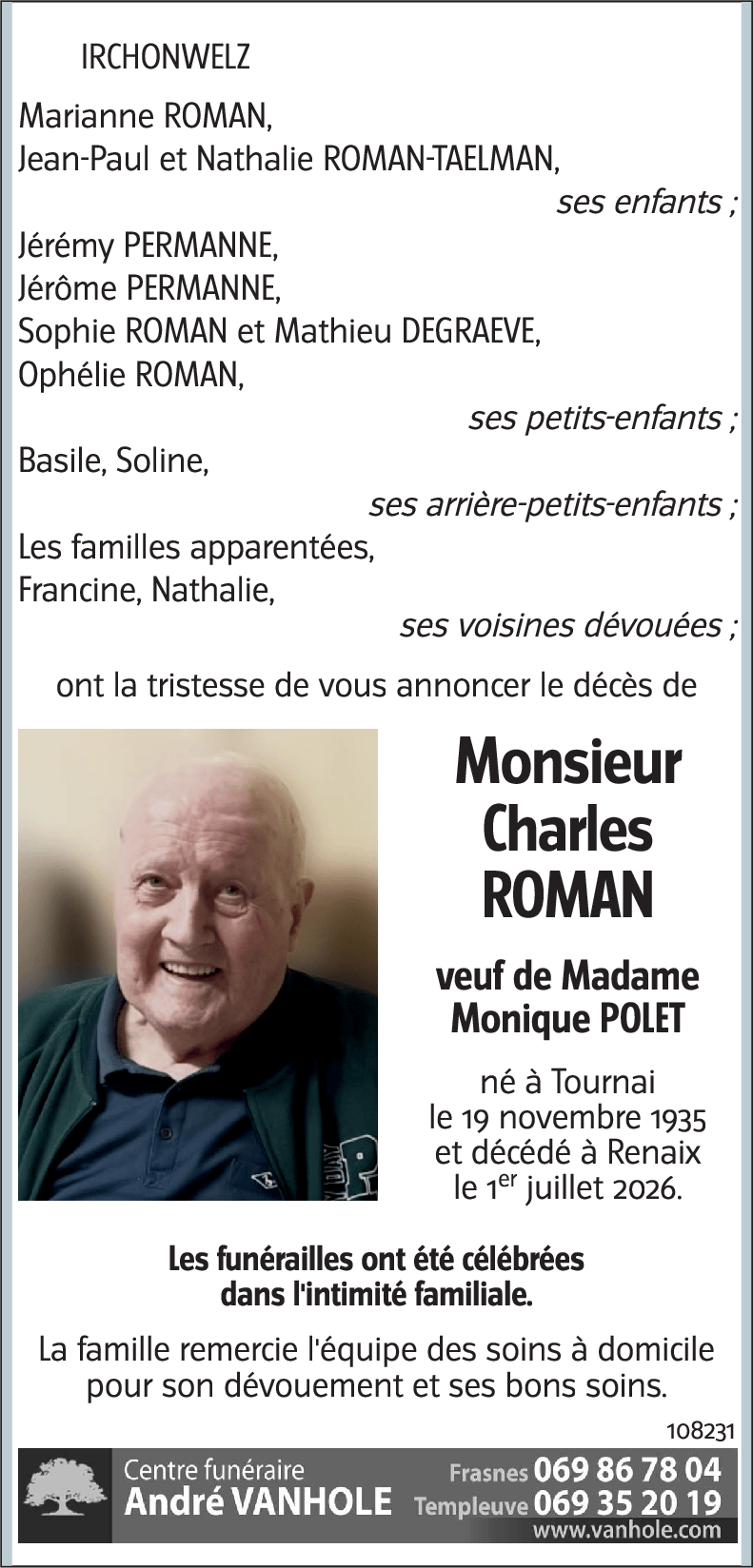 Charles ROMAN