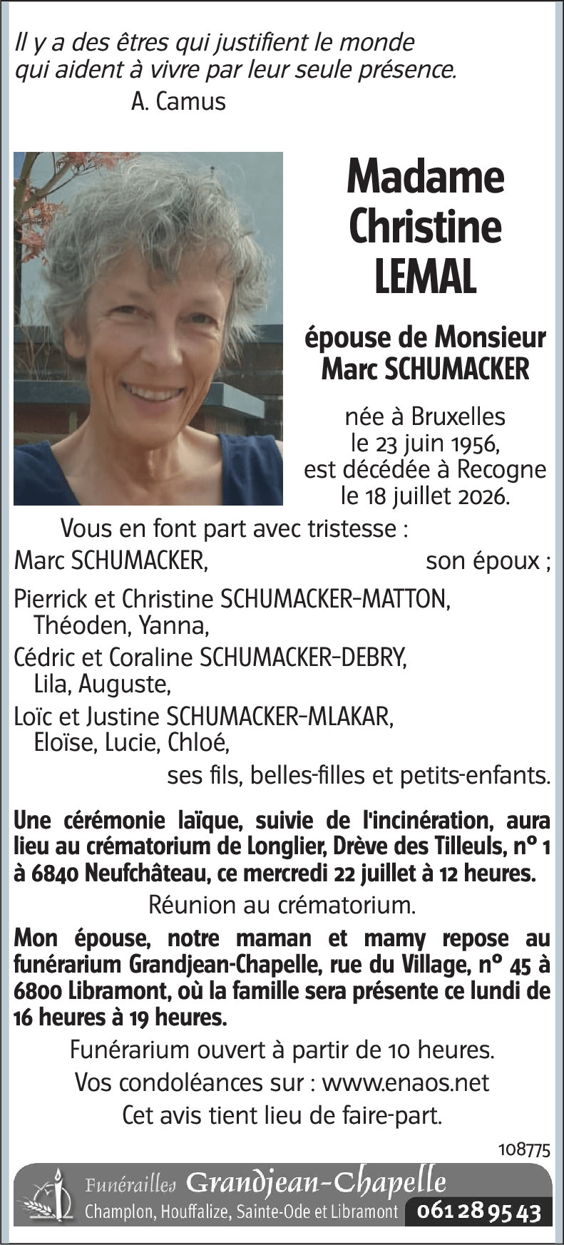 Christine LEMAL