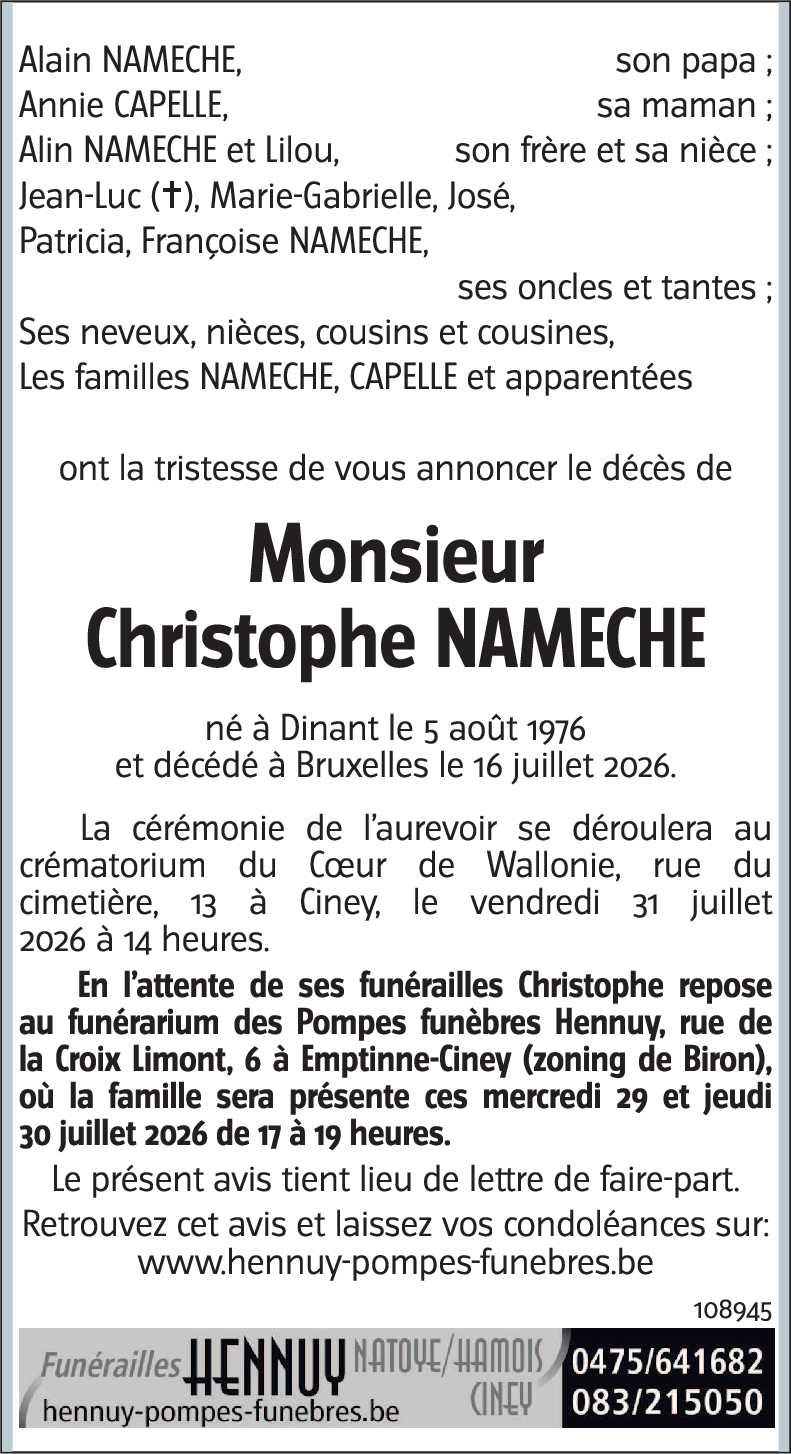 Christophe NAMÊCHE