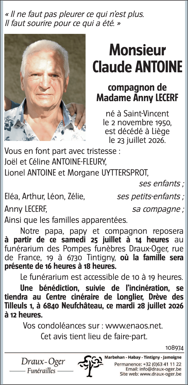 Claude ANTOINE