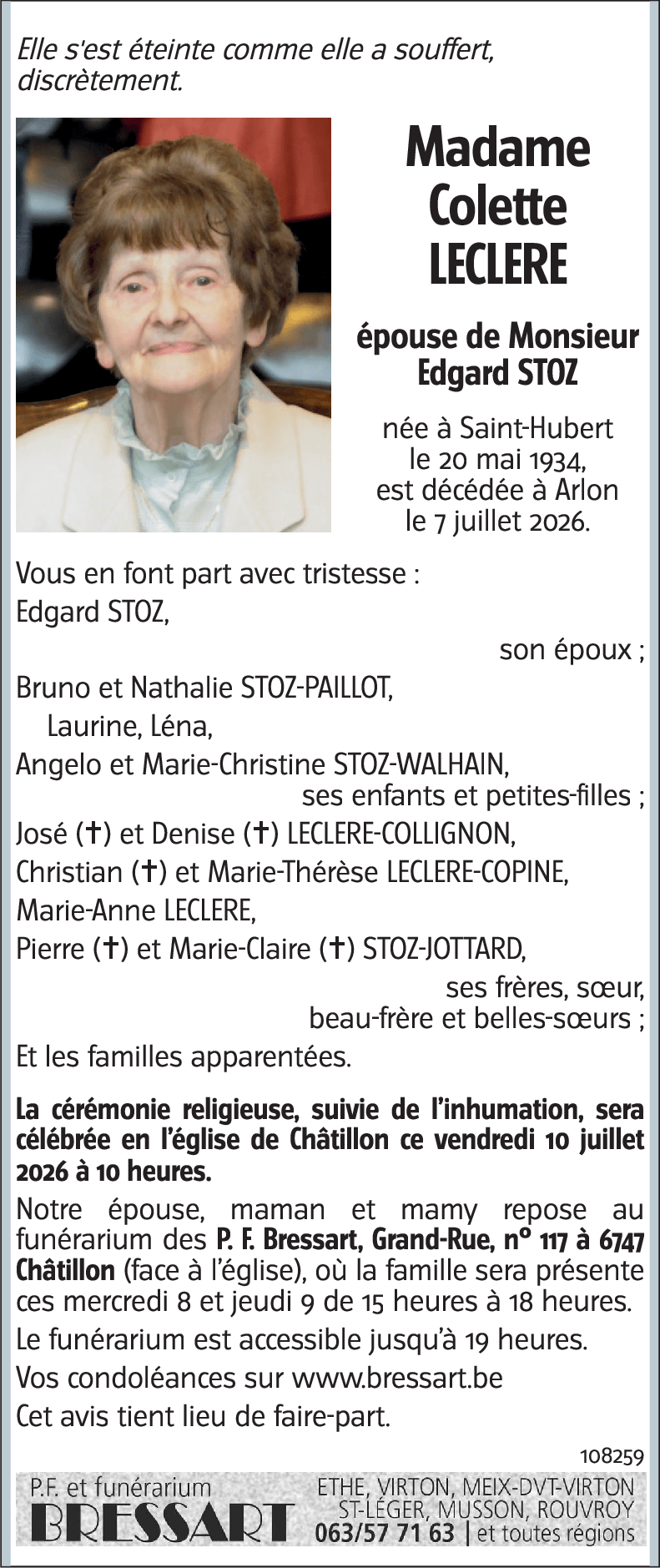 Colette LECLERE