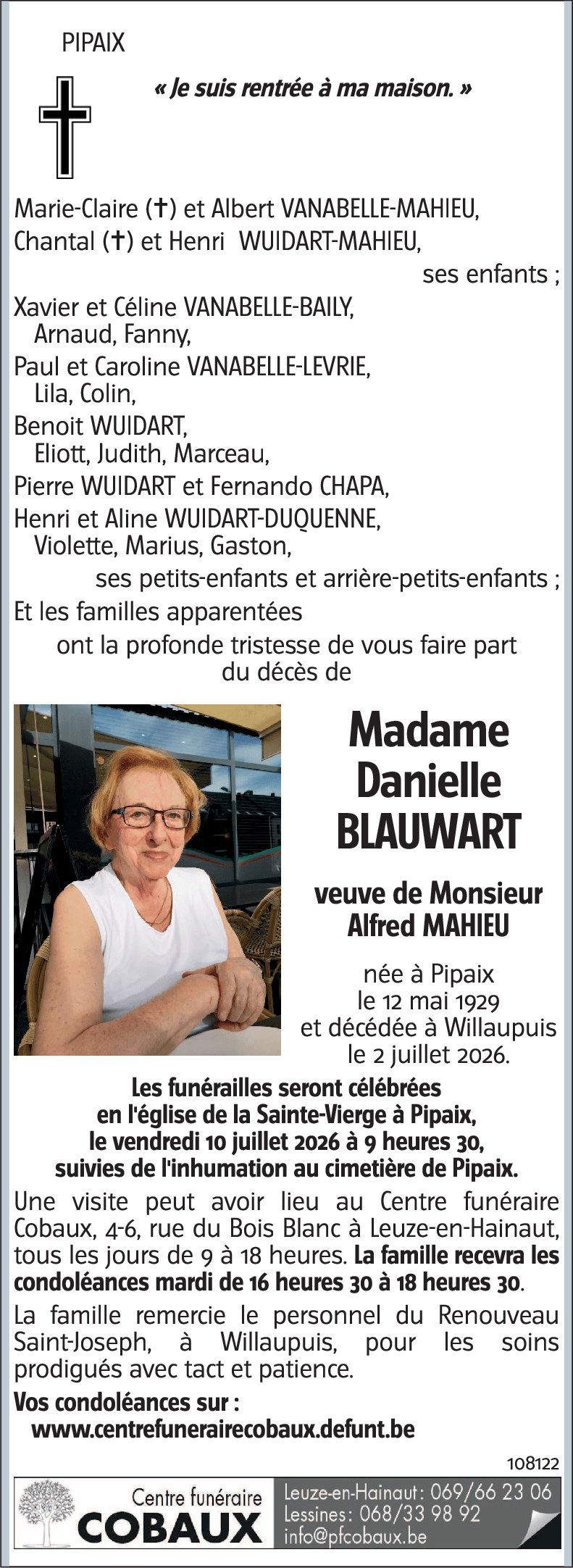 Danielle BLAUWART