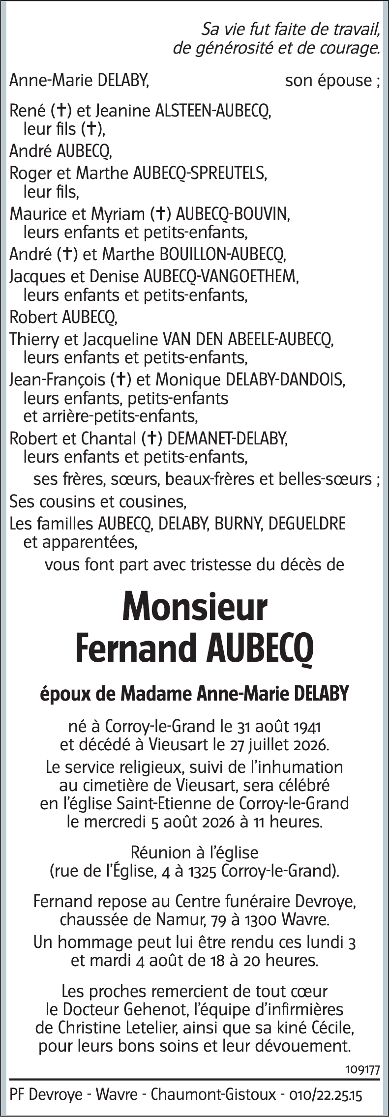 Fernand AUBECQ
